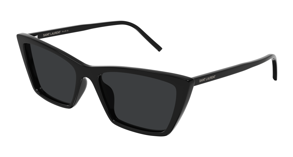 Saint Laurent SL 737 MICA THIN-001 Womens RECTANGULAR / SQUARED Sunglasses - Black