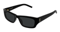 Saint Laurent SL M182 JAZZ-001 Womens RECTANGULAR / SQUARED Sunglasses - Black