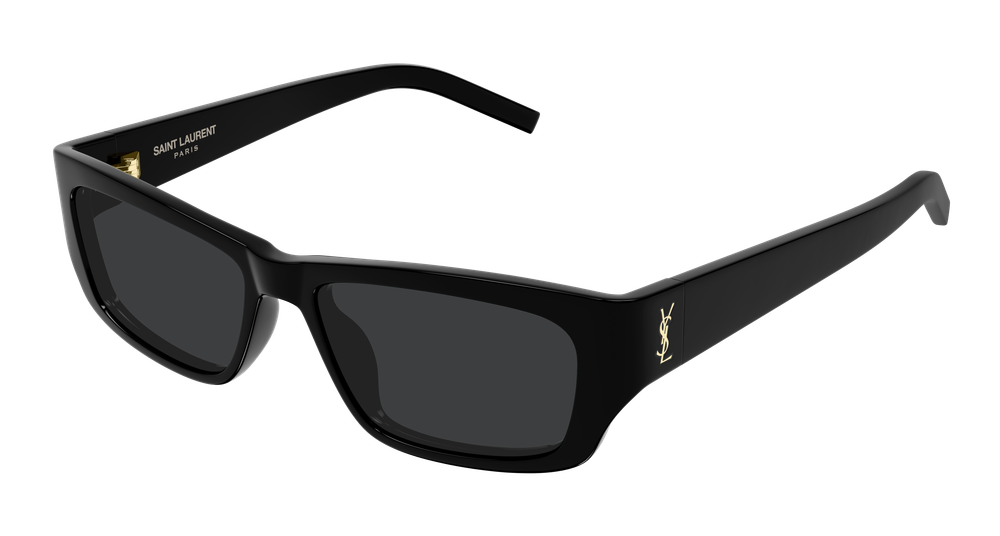 Saint Laurent SL M182 JAZZ-001 Womens RECTANGULAR / SQUARED Sunglasses - Black