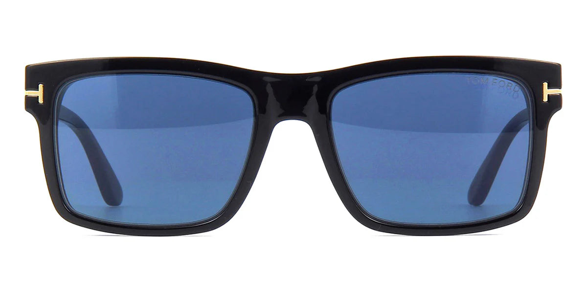 Tom Ford TF5682B 001 Unisex Rectangle Clip-on - Black