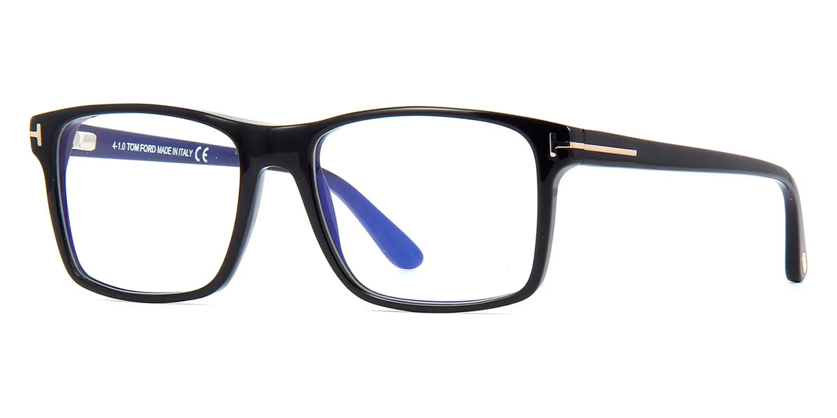 Tom Ford TF5682B 001 Unisex Rectangle Clip-on - Black