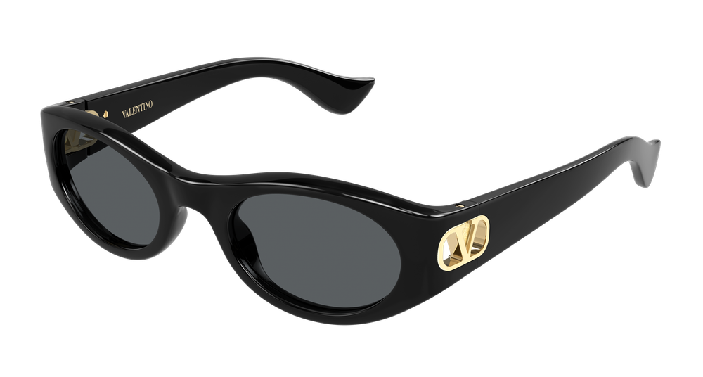 Valentino Garavani VG0015S-001 Womens ROUND/OVAL/PANTHOS Sunglasses - Black
