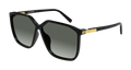 Valentino Garavani VG0025S-001 Womens GEOMETRICAL/DIRECTIONAL Sunglasses - Black