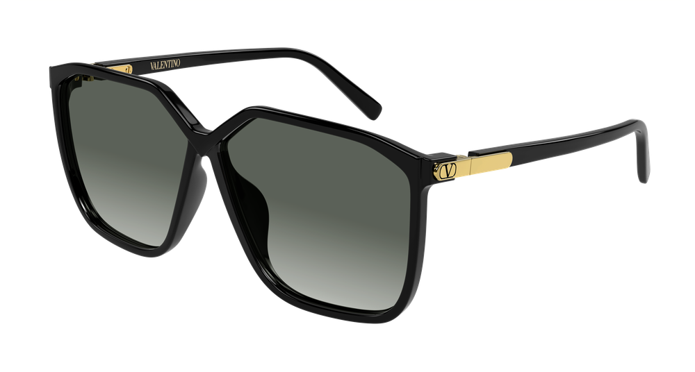 Valentino Garavani VG0025S-001 Womens GEOMETRICAL/DIRECTIONAL Sunglasses - Black