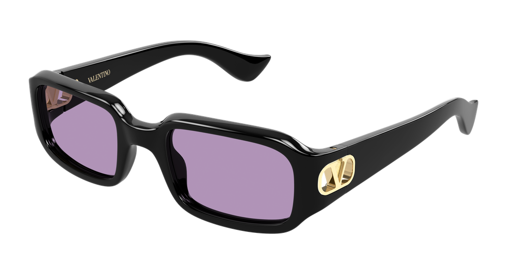 Valentino Garavani VG0016S-002 Womens RECTANGULAR / SQUARED Sunglasses - Black