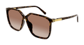 Valentino Garavani VG0025S-002 Womens GEOMETRICAL/DIRECTIONAL Sunglasses - Havana