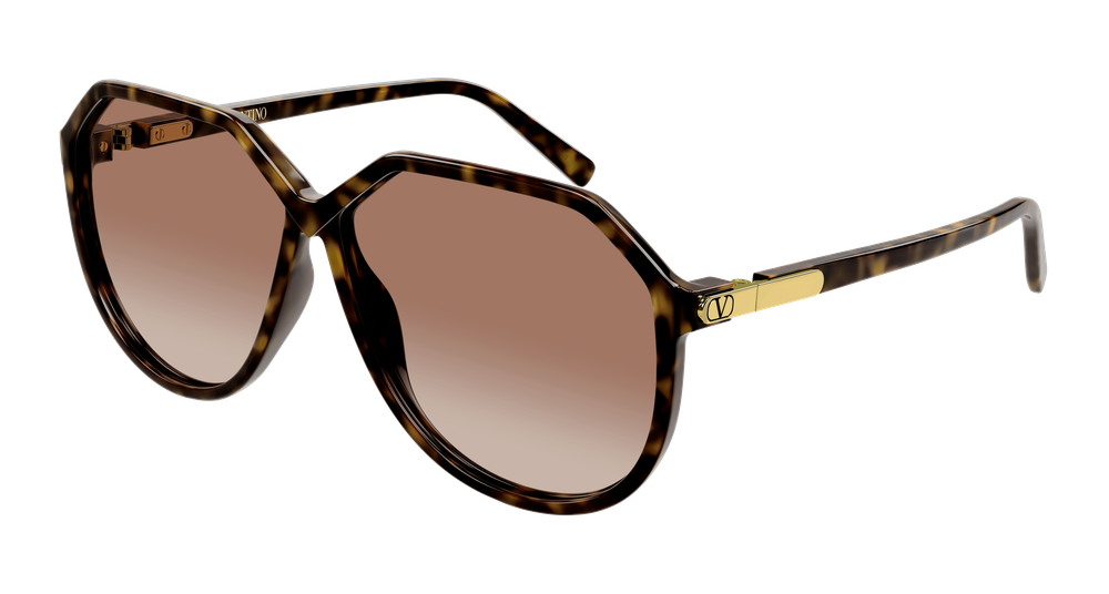 Valentino Garavani VG0026S-002 Womens GEOMETRICAL/DIRECTIONAL Sunglasses - Havana