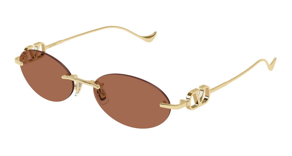 Valentino Garavani VG0032S-002 Womens GEOMETRICAL/DIRECTIONAL Sunglasses - Gold