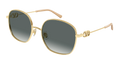 Valentino Garavani VG0028S-001 Womens RECTANGULAR / SQUARED Sunglasses - Gold