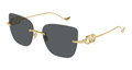 Valentino Garavani VG0033S-001 Womens GEOMETRICAL/DIRECTIONAL Sunglasses - Gold