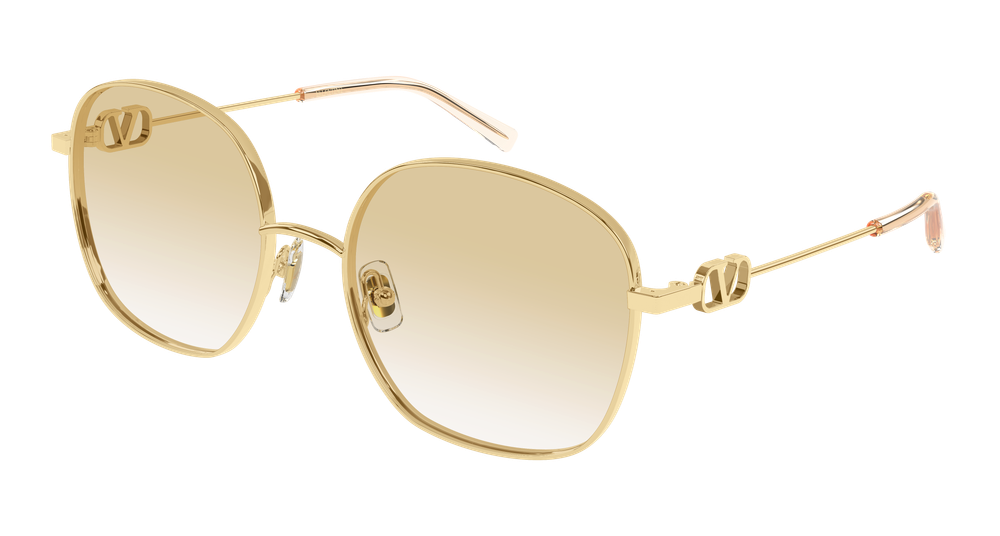 Valentino Garavani VG0028S-003 Womens RECTANGULAR / SQUARED Sunglasses - Gold