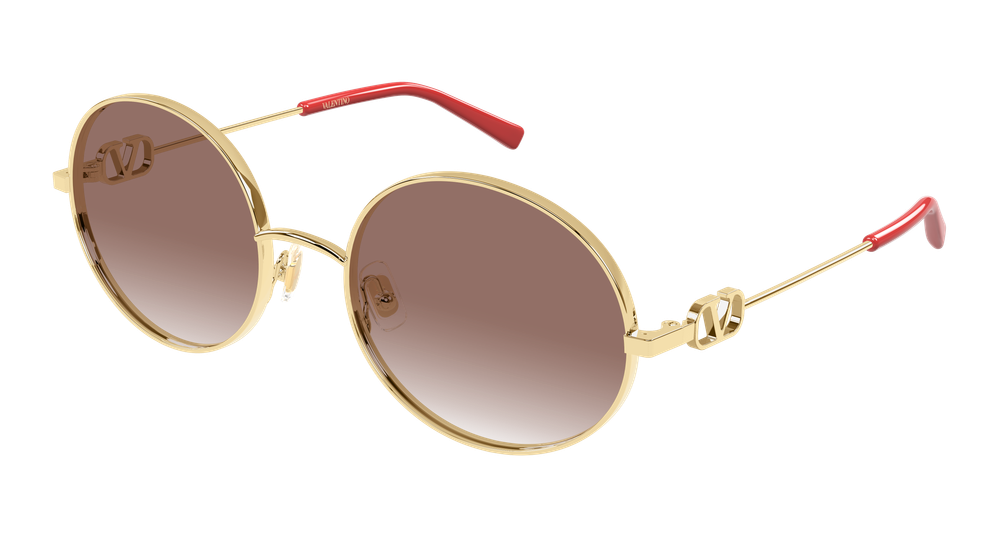 Valentino Garavani VG0027S-003 Womens ROUND/OVAL/PANTHOS Sunglasses - Gold