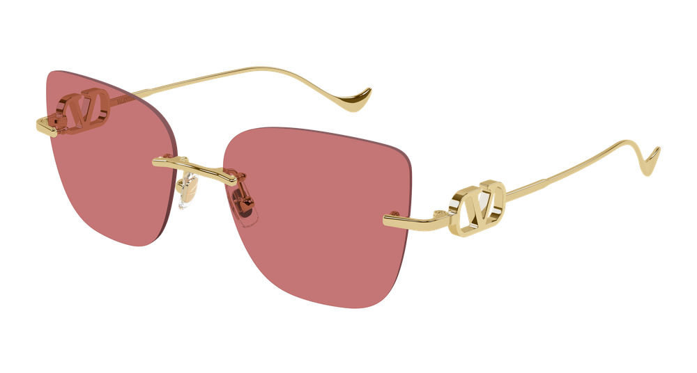 Valentino Garavani VG0033S-004 Womens GEOMETRICAL/DIRECTIONAL Sunglasses - Gold
