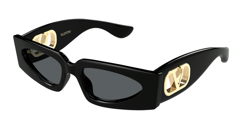 Valentino Garavani VG0001S-001 Womens RECTANGULAR / SQUARED Sunglasses - Black