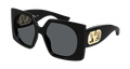 Valentino Garavani VG0002S-001 Womens RECTANGULAR / SQUARED Sunglasses - Black
