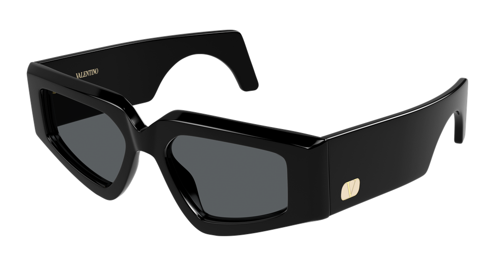 Valentino Garavani VG0006S-001 Womens GEOMETRICAL/DIRECTIONAL Sunglasses - Black