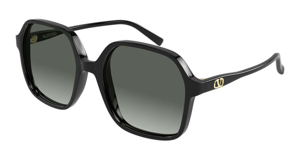 Valentino Garavani VG0018S-001 Womens RECTANGULAR / SQUARED Sunglasses - Black
