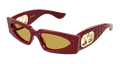 Valentino Garavani VG0001S-004 Womens RECTANGULAR / SQUARED Sunglasses - Burgundy