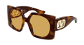 Valentino Garavani VG0002S-002 Womens RECTANGULAR / SQUARED Sunglasses - Havana