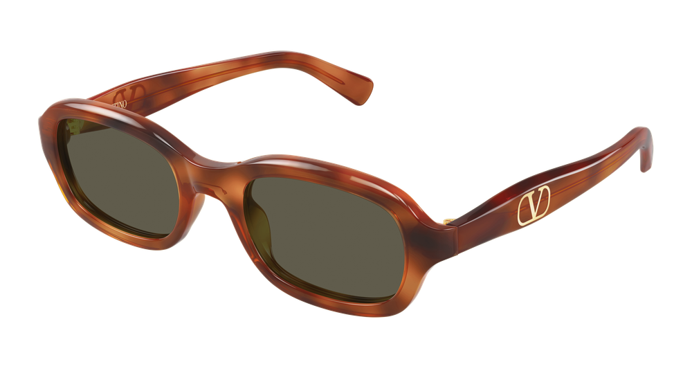 Valentino Garavani VG0010S-002 Womens RECTANGULAR / SQUARED Sunglasses - Havana