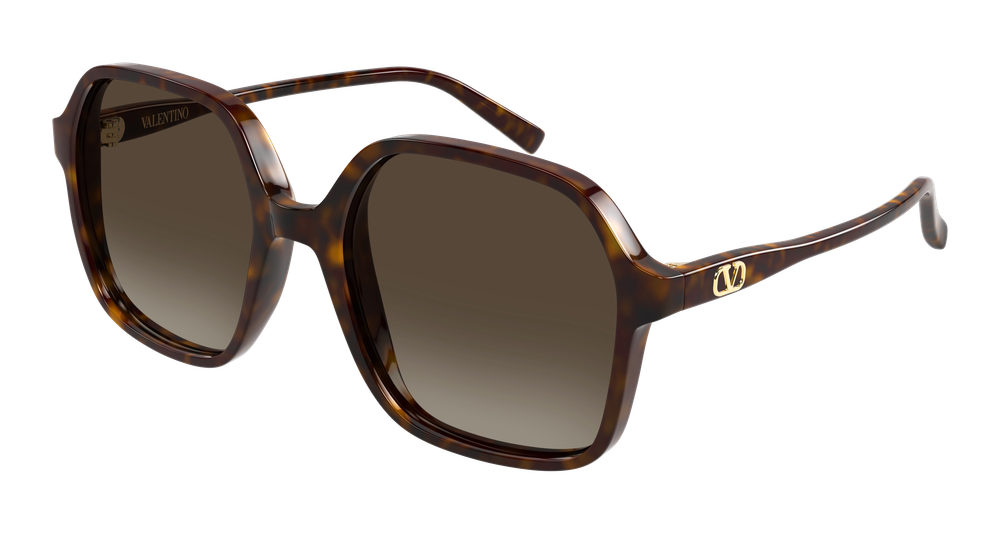 Valentino Garavani VG0018S-002 Womens RECTANGULAR / SQUARED Sunglasses - Havana