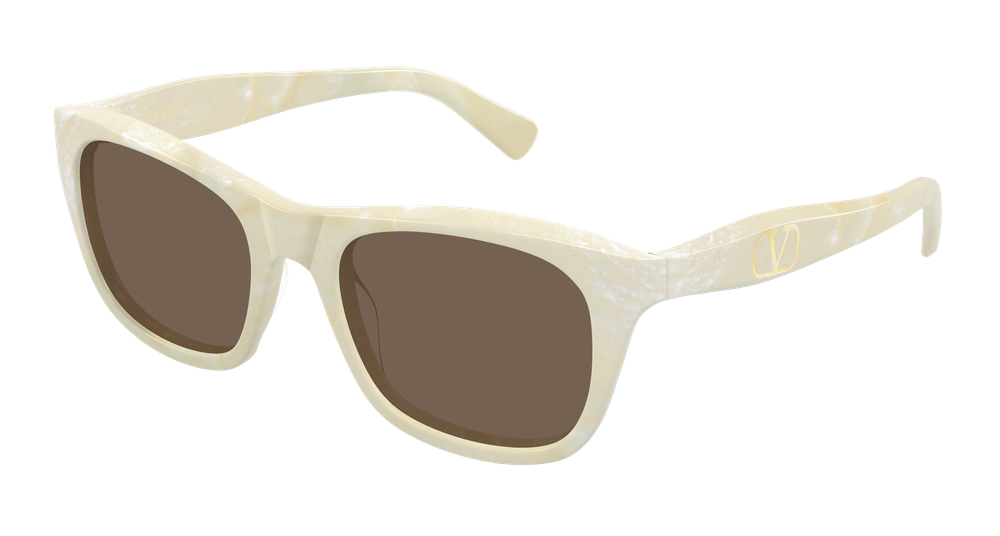 Valentino Garavani VG0013SK-003 Womens RECTANGULAR / SQUARED Sunglasses - Ivory