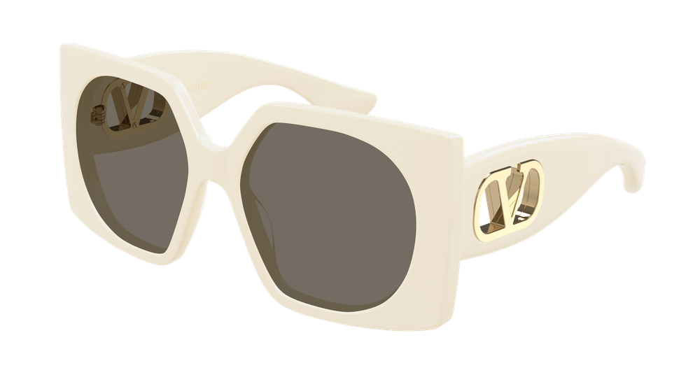 Valentino Garavani VG0002S-004 Womens RECTANGULAR / SQUARED Sunglasses - Ivory
