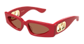 Valentino Garavani VG0001S-003 Womens RECTANGULAR / SQUARED Sunglasses - Red