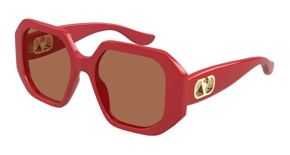 Valentino Garavani VG0003SA-003 Womens GEOMETRICAL/DIRECTIONAL Sunglasses - Red